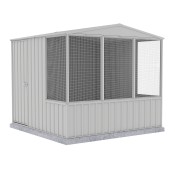 Gable roof Aviary Kit 2.26mW x 2.22mD x 2.00mH Zinc